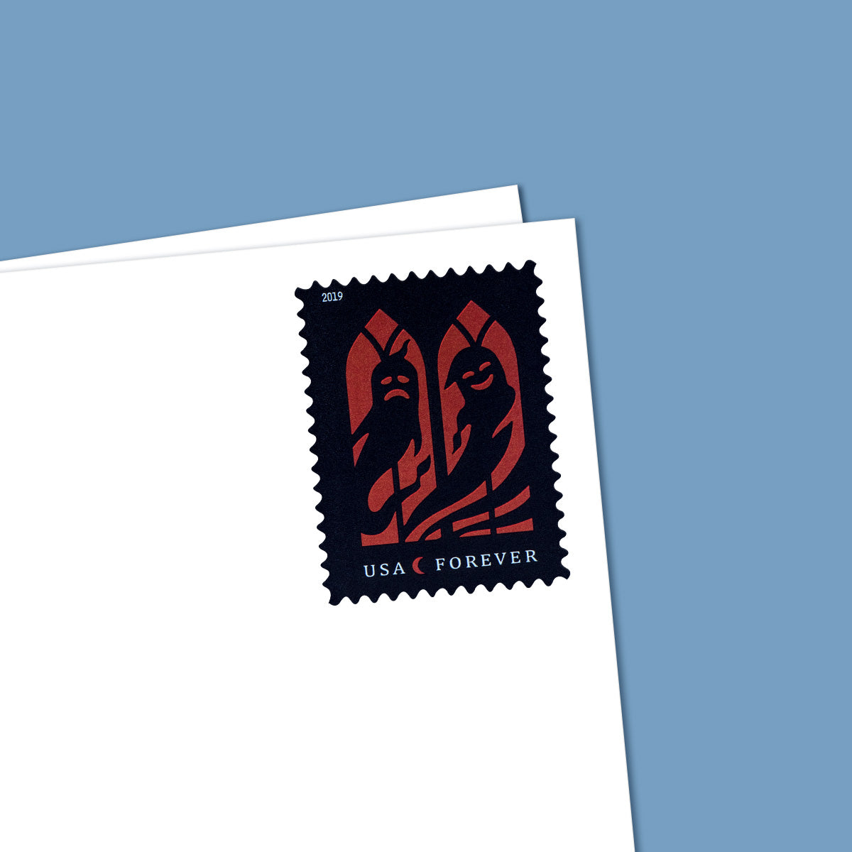 2019 Spooky Silhouettes Forever First Class Postage Stamps - Image 5