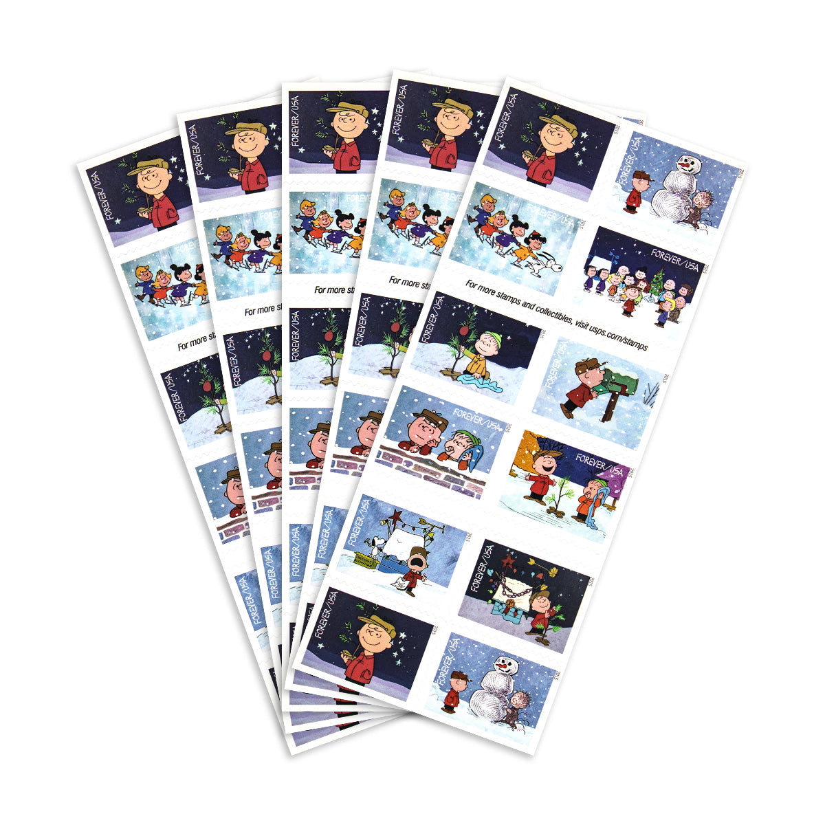 2015 Contemporary Christmas: A Charlie Brown Christmas Forever First Class Postage Stamps - Image 3