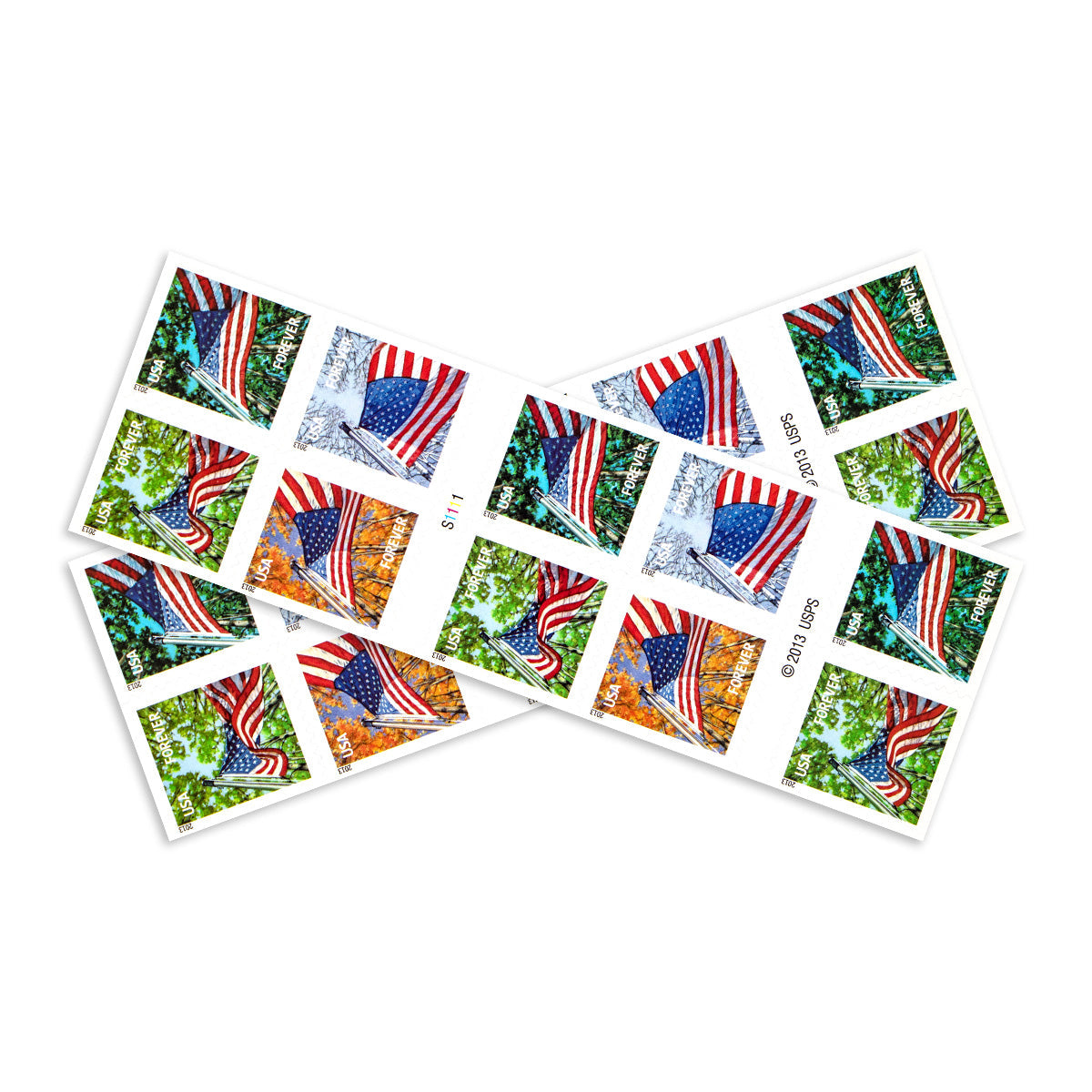 2013 A Flag for All Seasons Forever First Class Postage Stamps - Image 2
