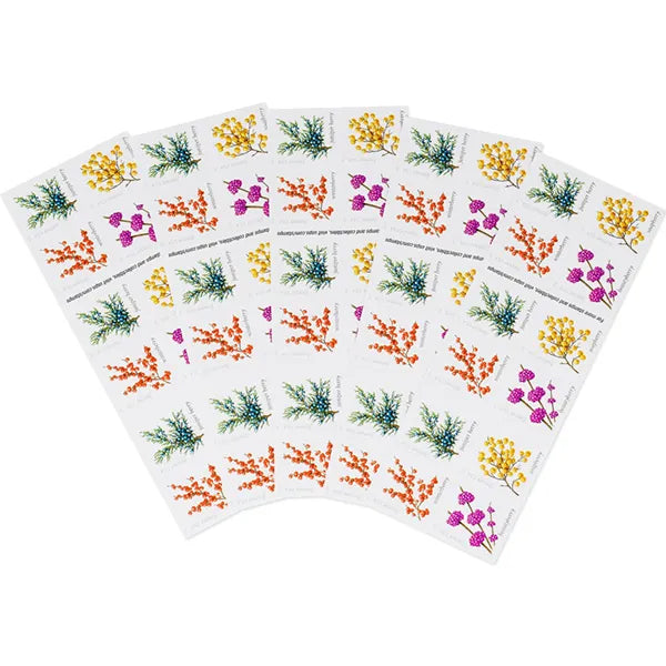 2019 Winter Berries Forever First Class Postage Stamps - Image 5