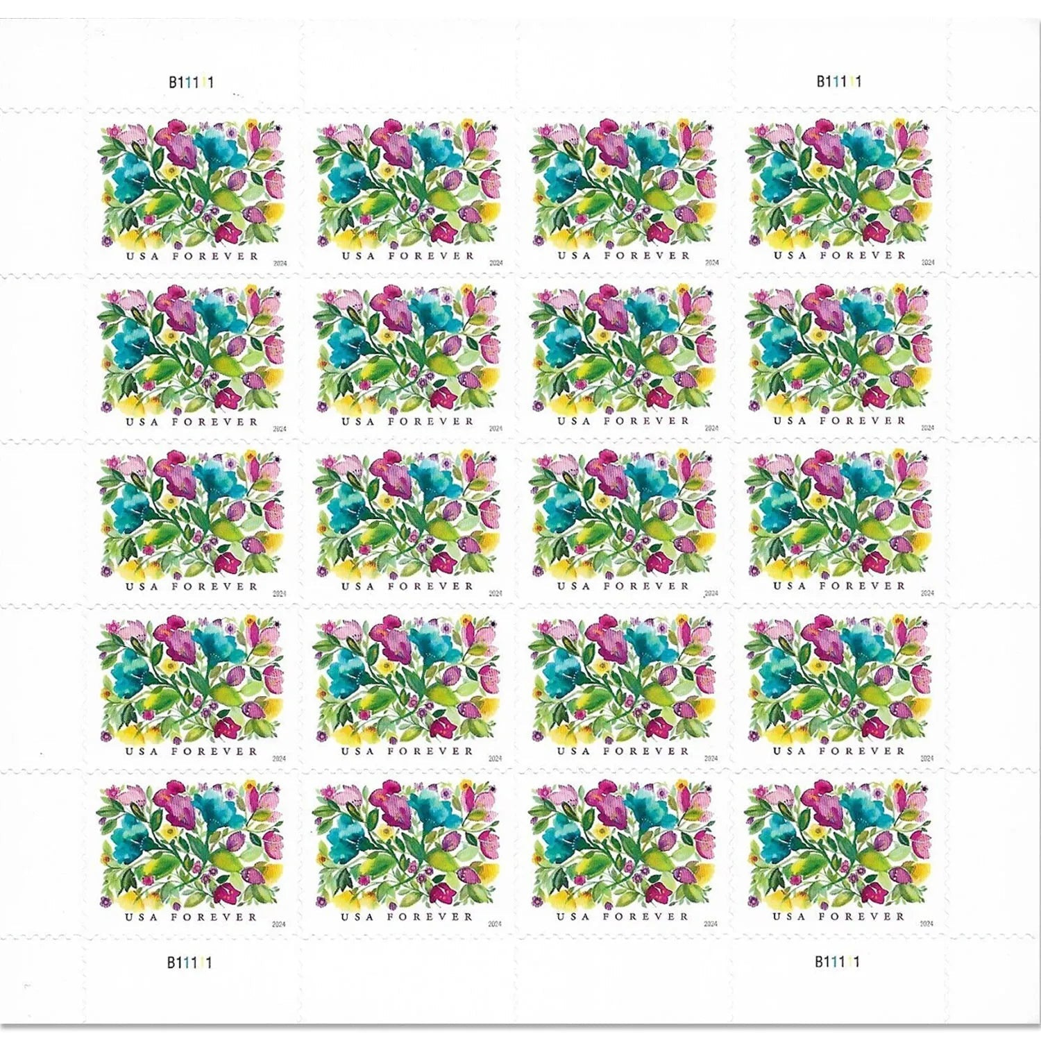 2024 Celebration Blooms Forever First Class Postage Stamps - Image 4