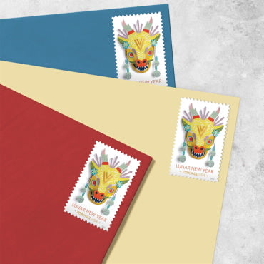 2024 Lunar New Year ? Year of the Dragon Forever First Class Postage Stamps - Image 3