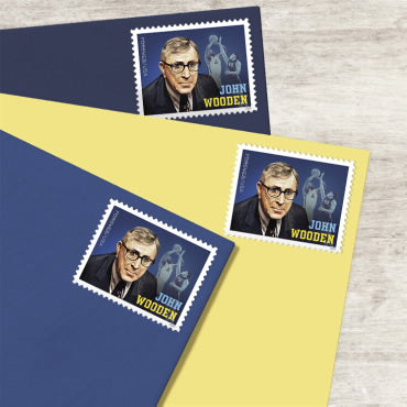 2024 John Wooden Forever First Class Postage Stamps - Image 3