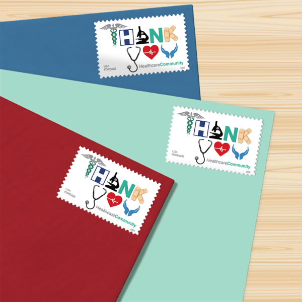 2024 Thank You, Healthcare Community Forever First Class Postage Stamps - Image 3