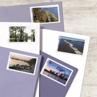 2022 Mighty Mississippi Forever First Class Postage Stamps - Image 2