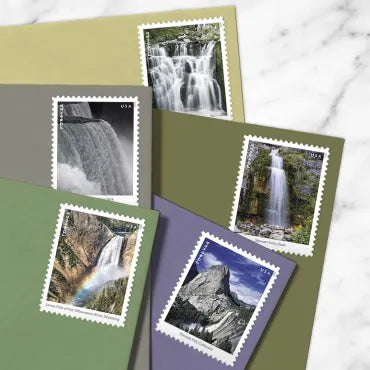 2023 Waterfalls Forever First Class Postage Stamps - Image 3