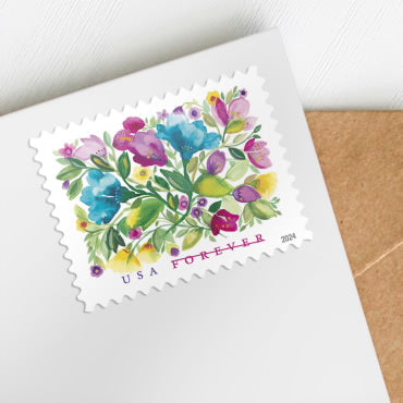 2024 Celebration Blooms Forever First Class Postage Stamps - Image 2