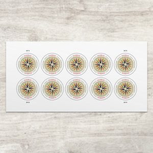 1794 Compass Rose International First Class Forever US Postage Stamps