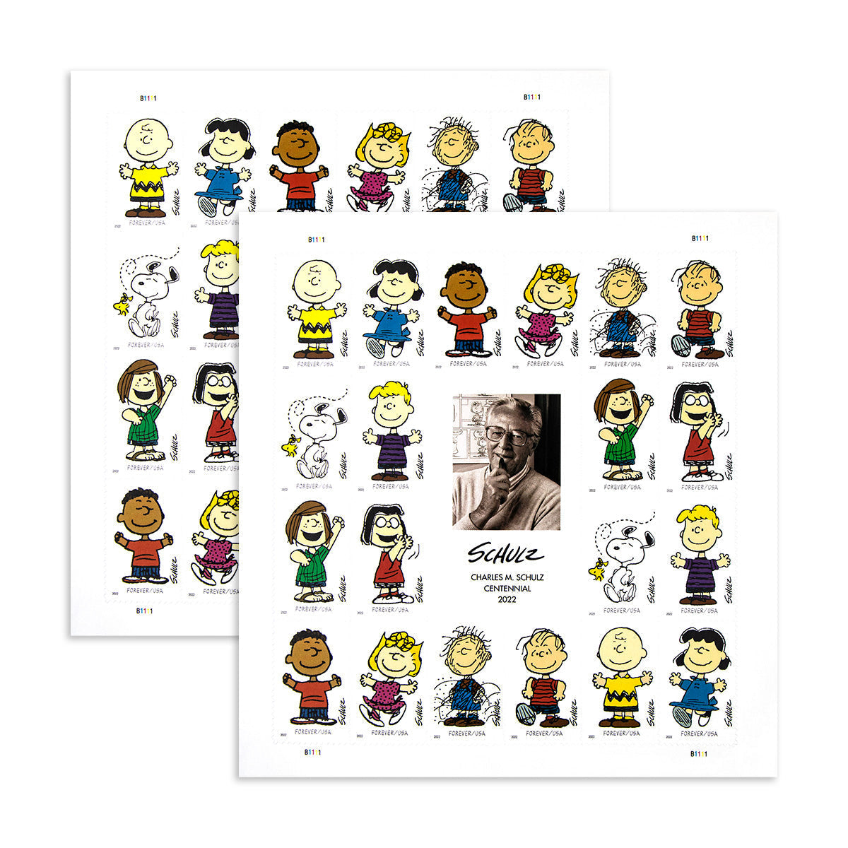2022 Centennial of Cartoonist Charles M. Schulz's Birth With New Forever First Class Postage Stamps - Image 2