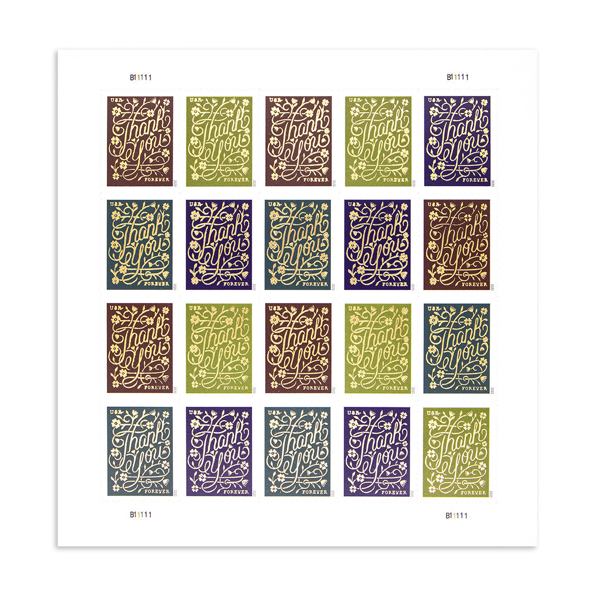 2020 Thank You Forever First Class Postage Stamps - Image 2
