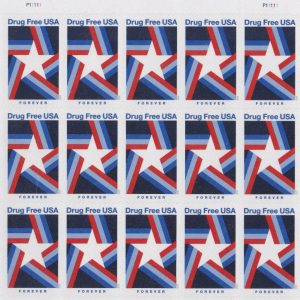 2019 Drug Free Forever First Class Postage Stamps