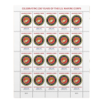 2025 U.S. Marine Corps of 20 250th  Forever First Class Postage Stamps