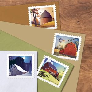 2021 Barns Postcard Forever First Class Postage Stamps (For Postcard Only)