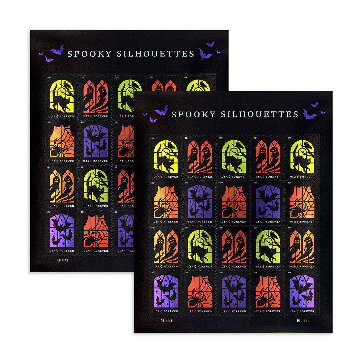 2019 Spooky Silhouettes Forever First Class Postage Stamps - Image 4