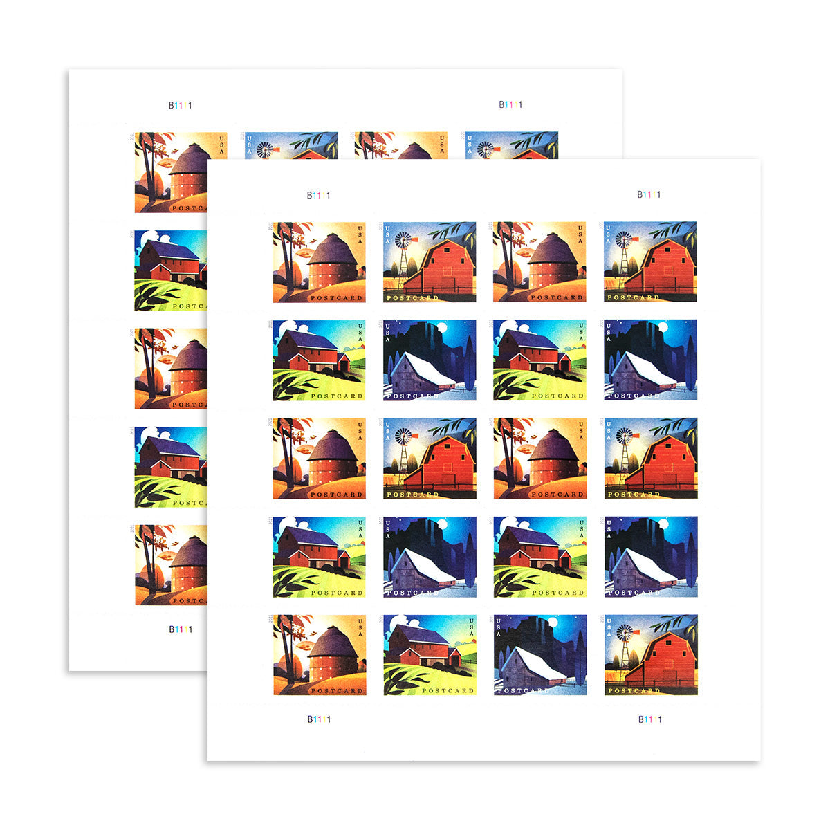 2021 Barns Postcard Forever First Class Postage Stamps (For Postcard Only) - Image 3