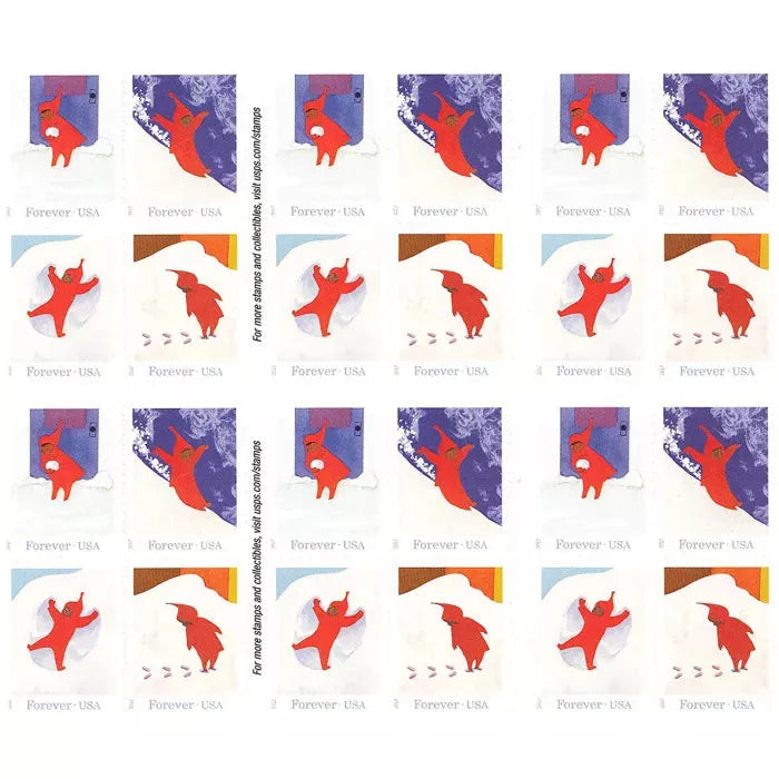 2017 Snowy Day Forever First Class Postage Stamps - Image 2